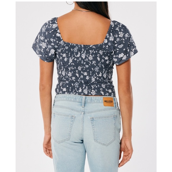 Ruched Flutter Sleeve Blouse - Picture 7 of 8